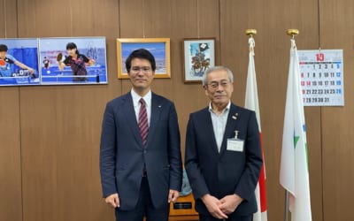 中央市長と細田理事長が対談しました